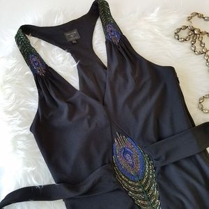 topshop peacock dress